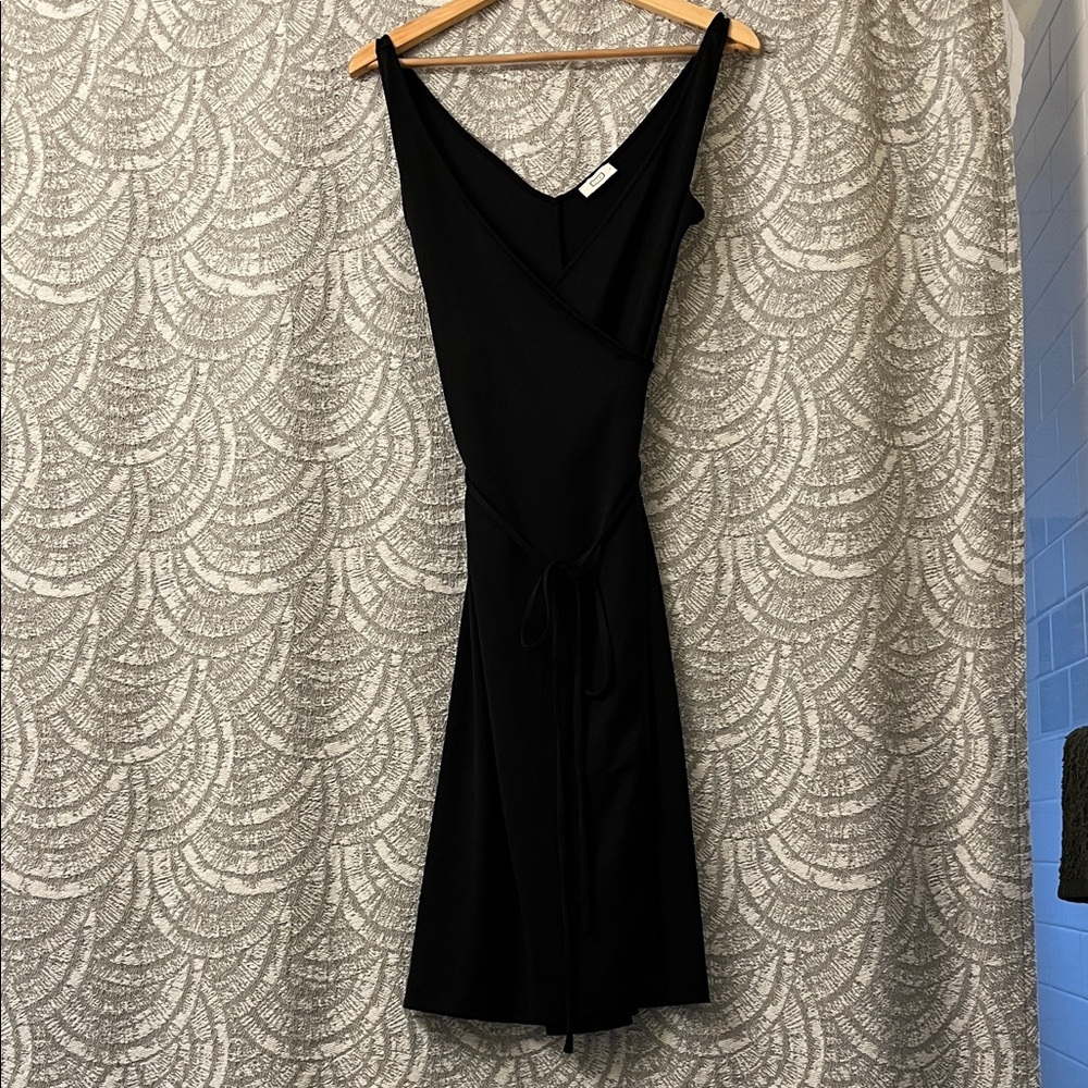 AYR Elegant Black Wrap MIDI Dress❤️❤️❤️